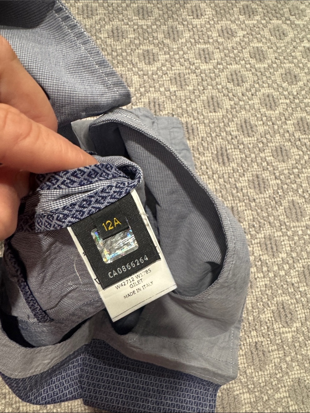 Fendi Light Blue boys, Gucci vest - Picture 4 of 4